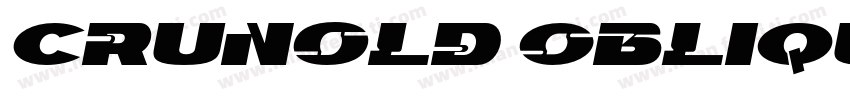 Crunold Oblique字体转换
